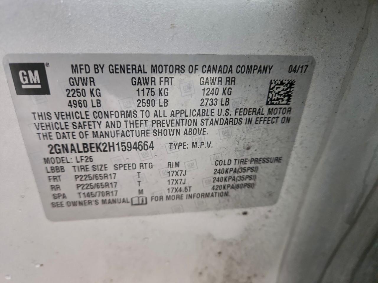 Chevrolet Equinox Ls Image 12