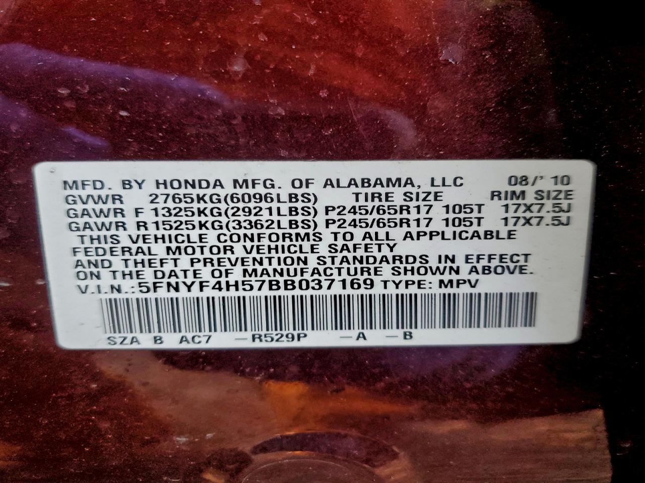 Honda Pilot Exl Image 7